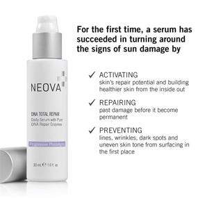 img 2 attached to 💆 NEOVA SmartSkincare DNA Total Repair Serum - 30ml / 1 fl. Oz. - Reduces Wrinkles, Uneven Texture, Hyperpigmentation, and Sun Damage - Repair Serum