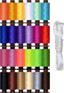 🧵 sewing thread kit - 24 vibrant colors - 9600 yards of top-quality sewing thread logo