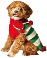 🐶 cozy your pup in festive style with the chilly dog christmas elf dog sweater in x-large логотип