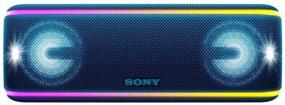 img 4 attached to 🔊 Портативная Bluetooth-колонка Sony SRS-XB41: беспроводная акустическая система для вечеринок с мигающей полосой света - мощный звук для телефонных звонков - синий - SRS-XB41