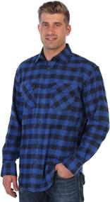 img 2 attached to 👔 Stylish and Comfortable: Gioberti Checkered Brushed Flannel Contrast Men's Shirts