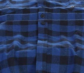 img 1 attached to 👔 Stylish and Comfortable: Gioberti Checkered Brushed Flannel Contrast Men's Shirts