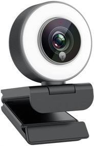 img 4 attached to Angetube HD Webcam with Adjustable Ring Light and Mic | Advanced Autofocus AF Web Camera for Google Meet, Xbox, Facebook, YouTube Streaming