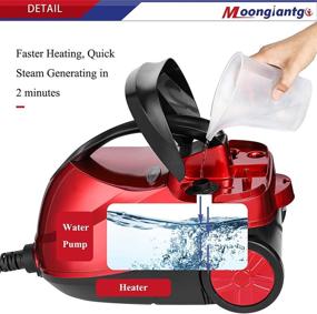 img 2 attached to 🧼 Moongiantgo 2000W Multipurpose Steam Cleaner: Efficient Chemical-Free Home Cleaning Machine with Interchangeable Accessories (110V US Plug)
