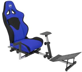 img 3 attached to 🎮 OpenWheeler GEN3 Racing Wheel Stand Cockpit Blue on Black for Logitech G923/G29/G920, Thrustmaster, Fanatec Wheels | Xbox One, PS4, PC Compatible