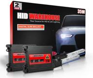 hid-warehouse 35w xenon bundle with slim ballast (1 pair) and h1 30000k - 30k deep blue xenon bulb (1 pair) logo