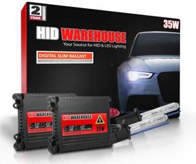 img 4 attached to HID-Warehouse 35W Xenon Bundle With Slim Ballast (1 Pair) And H1 30000K - 30K Deep Blue Xenon Bulb (1 Pair)