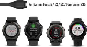 img 1 attached to MoKo 10 Pack Dust Plugs + Charger Cable Set Fit Garmin Fenix 5/Fenix 5S/5X/6/6S/6X/6 Pro/6S Pro/6X Pro/Vivoactive 3/4/4S/Venu/Approach S60/X10/X40/D2 Charlie