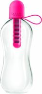 💧 bobble classic water bottle: reusable bpa-free filtered hydration, neon pink, 18.5 oz. logo