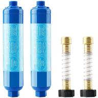 💧 goldpar rv water filter - premium inline filter with hose protector for rvs and marines - kdf/gac technology eliminates chlorine, bad taste & odor - 2 pack logo