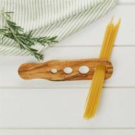 🍝 olive wood spaghetti measure by naturally med: measuring tool for perfect pasta portions logo