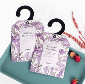 img 1 attached to 🌸 Luxurious HEKOY Lavender Closet Deodorizer: 12-Pack Scented Sachets for Drawers & Closets, 4 Fresh Fragrances for Home Ambiance