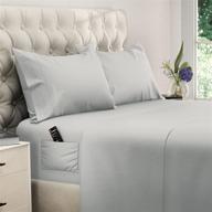 🛏️ 4-piece twin xl sheet set with extra long fitted sheet - light gray twin xl bedding logo