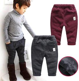 img 3 attached to 🔥 Warm and Cozy: Mud Kingdom Winter Fleece Lining Boys' Clothing and Pants