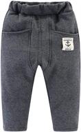🔥 warm and cozy: mud kingdom winter fleece lining boys' clothing and pants logo