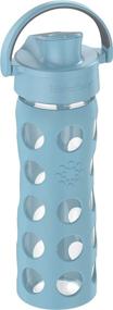 img 3 attached to Lifefactory 16oz Active Flip Cap Glass Water Bottle in Denim for Enhanced SEO