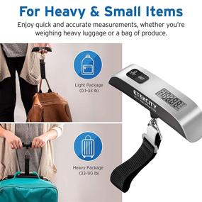 img 1 attached to 👜 Etekcity Digital Luggage Scale with Temperature Display: Efficient Travel Companion