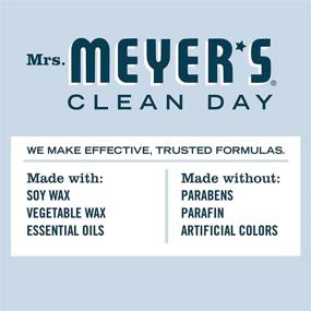 img 1 attached to 🕯️ MRS. MEYER'S CLEAN DAY Scented Soy Aromatherapy Candle - Limited Edition Snowdrop Scent, 35-Hour Burn Time, 7.2 Oz (Pack of 2)