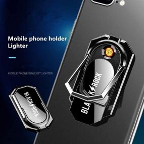 img 3 attached to 🔥 BLACKROCK Electric Cigarette Lighter for Mobile Phones - Windproof Reusable USB Rechargeable Lighter, Portable Electronic Lighter, Cigar Accessories Flameless Arc Lighter Pack