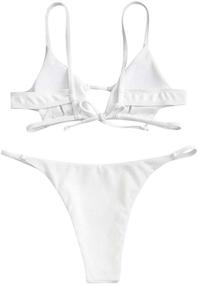 img 3 attached to ZAFUL Cutout Spaghetti Strap Swimsuit for Women - Clothing, Swimsuits & Cover Ups