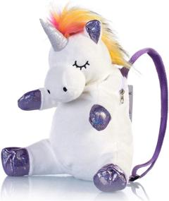 img 3 attached to 🦄 Adorable Unicorn Backpack for Girls - Meowtastic Toddler Backpack for Kids