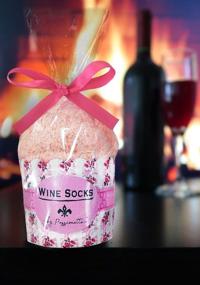 img 2 attached to Passionette Fuzzy Wine Socks: Bring Me Wine Novelty Socks - Gift Idea for Her - Valentine's Day, 21st Birthday, Anniversary - Cupcake Gift Packaging (Coral Candy)