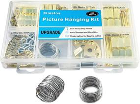 img 4 attached to 🖼️ 226pcs Picture Hanging Kit – Heavy Duty Picture Hangers, Frame Mounting Hardware with Hooks, Wire, Nails, D Ring, Sawtooth, and Screw Eyes for Wall Hanging