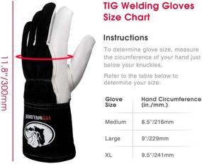 img 3 attached to 🧤 Top Quality YESWELDER Premium Goatskin TIG Welding Gloves: Superior Durability, Genuine Leather, Enhanced Dexterity & True Fit-M