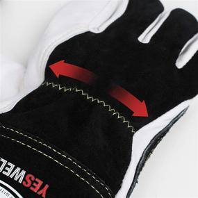 img 1 attached to 🧤 Top Quality YESWELDER Premium Goatskin TIG Welding Gloves: Superior Durability, Genuine Leather, Enhanced Dexterity & True Fit-M