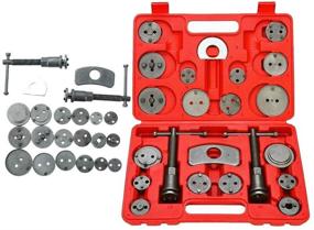 img 3 attached to 🔧 POLEMOTOR 27pcs Disc Brake Piston Caliper Compressor Rewind Wind Back Tool Kit with Case and Gloves – Universal Professional Toolset for Brake Pad Replacement
