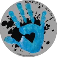 safety spot magnet handprint background travel gear for travel beds logo
