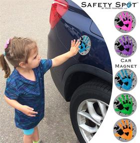 img 2 attached to Safety Spot Magnet Handprint Background Travel Gear for Travel Beds