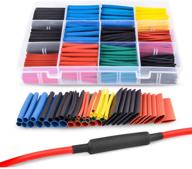 🔥 nilight - 50005r heat shrink 2:1 electric insulation tube kit: flame retardant wrap cable sleeve, 560pcs, 5 colors, 12 sizes, with storage box, 2 years warranty logo