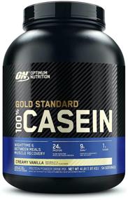 img 4 attached to Optimum Nutrition Gold Standard 100% Micellar Casein Protein Powder - Slow Digesting, Keeps You Feeling Full, Enhances Overnight Muscle Recovery, Creamy Vanilla Flavor, 4 lbs (Packaging Varies)