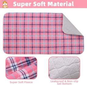 img 1 attached to SCENEREAL Guinea Pig Cage Liners - Plaid Pet Bedding &amp; Litter, Highly Absorbent Pee Pad for Guinea Pig Hamster and Small Pets – Durable and Water-Resistant