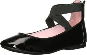 img 4 attached to NINA Girls Marissa Flat Black Girls' Shoes and Flats