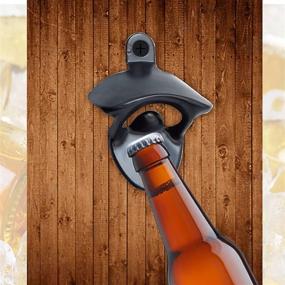 img 1 attached to 🍻 TIHOOD 12PCS Vintage Wall Mounted Bottle Opener - Ideal for Bars, Hotels, KTVs, and Homes - Green Bronze, Silver, Black