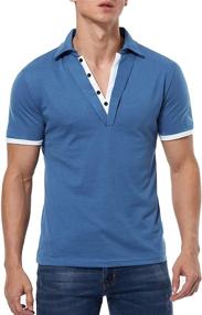 img 3 attached to 👕 COOFANDY Men's V Neck Short Sleeve T Shirt: Designed Clothing and Shirts for Stylish Men