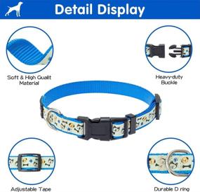 img 2 attached to 🐶 Glow-in-The-Dark Dog Collar Set: SCENEREAL Cute Lighted Puppy Collar for Small-Medium Dogs - 2 Pack, Adjustable and Stylish!