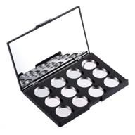 🎨 allwon empty magnetic eyeshadow makeup palette with mirror and 12pcs 26mm round metal pans: organize and customize your perfect eyeshadow collection logo
