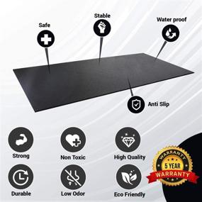 img 2 attached to 👑 Rubber King All-Purpose Fitness Mats: Premium, Durable, Low Odor Exercise Mat - Indoor/Outdoor Multipurpose Functionality (3' x 6', 5mm)