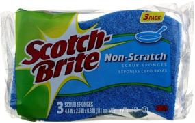 img 4 attached to Scotch Brite Non Scratch Scrub Sponge 12 Sponges