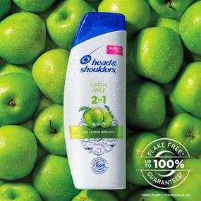 img 1 attached to Green Apple Anti-Dandruff 2 in 1 Shampoo and Conditioner by Head and Shoulders, 13.5 fl oz, Pack of 2