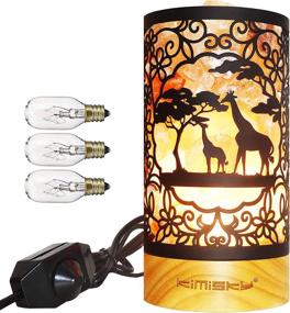 img 4 attached to Himalayan Salt Lamp Giraffe - UL-Certified Nightlight with New Dimmer Switch & 3 Pink Rock Salt Bulbs