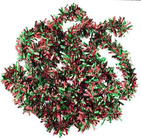 img 1 attached to Green Metallic Tinsel Garland Inches