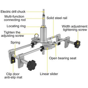 img 3 attached to 🔑 Mophorn 6-Piece Door Lock Hole Opener Kit: Mortise Door Fitting with Tungsten Cutters & Accessories - Perfect for Wooden Doors!