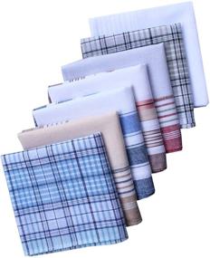 img 2 attached to Striped Border Classic Handkerchiefs Variety Pack