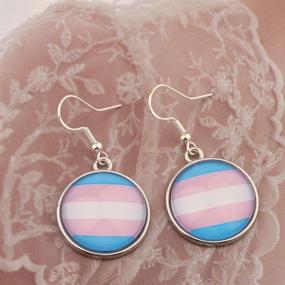 img 2 attached to 🌈 CHOORO LGBT Rainbow Pride Earring Set - LGBTQ+ Jewelry for Bisexual, Transgender, and Gay Pride Gift