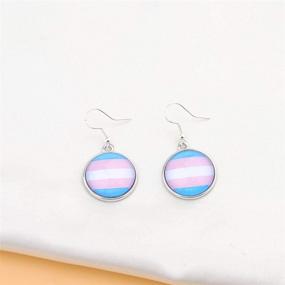 img 3 attached to 🌈 CHOORO LGBT Rainbow Pride Earring Set - LGBTQ+ Jewelry for Bisexual, Transgender, and Gay Pride Gift