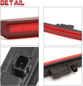 img 1 attached to 🚦 Clidr LED High Mount 3rd Brake Light Rear Lamp for Mitsubishi Lancer EVO 2008-2016 - Upgraded Third Brake Bumper Light Stop Lamp (Red Shell)